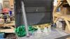(2)ITEMS - ROLLER SHADE(PLASTIC) + VANITY LIGHT FIXTURE