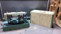 WHITE SEWING MACHINE IN HARD CASE