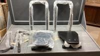 (2) STEEL MYSTERY OBJECTS