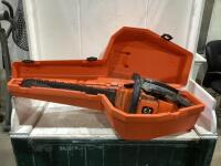 GASOLINE HUSQVARNA CHAIN SAW CASE AND PIONEER CHAIN SAW