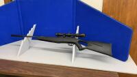 CROSSMAN F11 PELLET GUN W/ SCOPE. ,,, .22 CAL. MODEL 7-CF11NP-SX