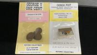 1920-1936 CANADA PENNIES AND A CANADA POST PIN