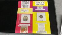 (2) CANADA COINS - 2002 50 CENT PIECE AND 1934 KING GEORGE V ONE CENT