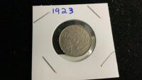 1923 CANADA 5 CENT COIN