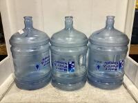 (3) WATER JUGS 5 GALLON