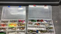 (2) BASS PRO ORGANIZERS W/HOOKS, LURES