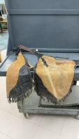 PAIR OF LEATHER FRINGED CHINKS