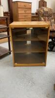 ENTERTAINMENT/DISPLAY CABINET W/ SMOKED GLASS DOORS