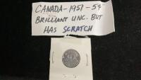 CANADA 1951 5 CENT COIN