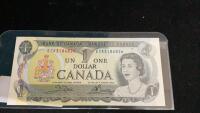 CANADA 1973 $1 BILL