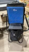 &ldquo;CLAM&rdquo; FOLDING FISHING STOOL WITH STORAGE