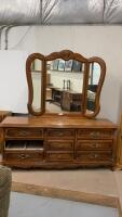 SKLAR PEPLAR LONG 9-DRAWER DRESSER W/ MIRROR