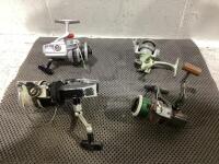 (4) ASSORTED FISHING REELS MITCHELL, DAIWA & MISC