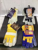 (4) ASSORTED GLOVES COAST-TO-COAST, WHITE RIDGE AND BOB DALE