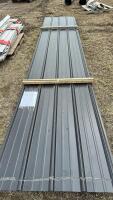14 pieces of used steel roofing