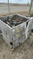 Crate of 6 inch pipe clamps