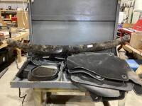 MISCELLANEOUS CAR PARTS W/ ASSORTMENT OF CAR MATS, REAR VIEW MIRRORS & CAR LIP