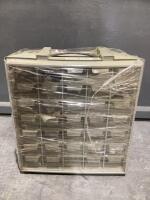 PLASTIC ORGANIZER & CONTENTS