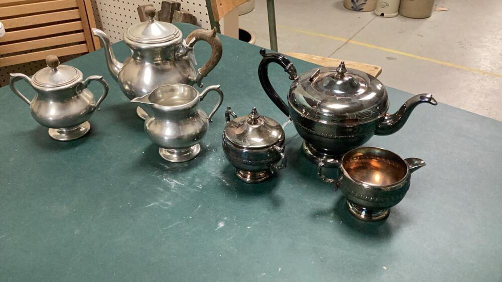 (2) TEA SERVICE SETS