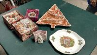 CHRISTMAS ORNAMENTS, ROYAL VALE TRAY, BON BON TRAY, ROYAL ALBERT ORANAMENT
