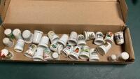 BOX OF ASSORTED THIMBLES