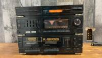SHARP STEREO SYSTEM - RADIO/DUAL CASSETTE W/ EQUALIZER