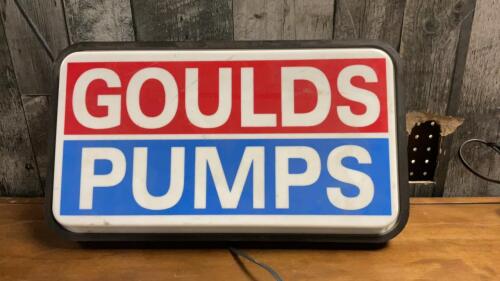 GOULDS PUMPS LIGHT UP SIGN - PLASTIC