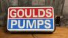 GOULDS PUMPS LIGHT UP SIGN - PLASTIC