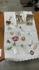 COSTUME JEWELRY - BROOCHES, RCAF UNIFORM BUTTONS, TIE CLIPS, CUFF LINKS