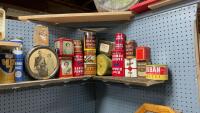 COLLECTION OF VINTAGE TIN CANS