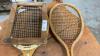 (2) WOOD RACQUETS - WRIGHT & DITSON & DUNLOP - 2