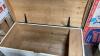 HAND BUILT WOOD TRUNK W/ SLIGHT DOMED LID - 2