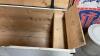 HAND BUILT WOOD TRUNK W/ SLIGHT DOMED LID - 3