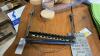 BAG OF WOOD CIRCLES, HOHNER HARMONICA W/ HOLDER, TABLECLOTH, NAPKINS (NEW) - 4