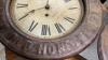 ANTIQUE BAIRD METAL CLOCK FROM THE 1800&rsquo;S - HAS KEY & PENDULUM - 6