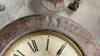 ANTIQUE BAIRD METAL CLOCK FROM THE 1800&rsquo;S - HAS KEY & PENDULUM - 9