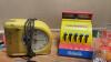RELIABLE TOY REGISTER, (2) TRANSISTOR RADIO&rsquo;S AND WESTCLOK ALARM CLOCK + (4) THEMED GLASSES - 3