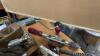 ANTIQUE TOOLS - LEVEL, PLANES, SQUARE, HAND DRILLS, STOVE LIFTERS - 2