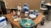 SALT GLAZE POTTERY & MISC ORNAMENTS