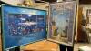 (2) LARGE PICTURES - POLICE/FIRE GAME POSTER & SEA LIFE HARMONY
