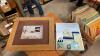PHOTO OF A WATER TOWER IN NEW BRIGTON IN BARNWOOD FRAME + COLLECTOR PLATE AND FORT MACLEOD ELEVATOR PICTURE ON CANVAS