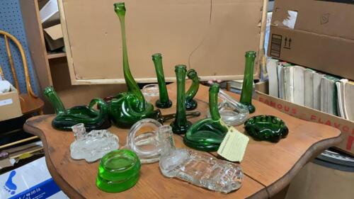 NOVELTY ITEMS FROM THE DOMINION GLASS CO. MADE BY THE GLASSWORKERS