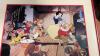 (2) PICTURES - PIRATES OF THE CARRIBEAN ON CANVAS AND SNOW WHITE LITHOGRAPH STAMPED 1994 - 3