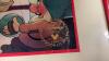 (2) PICTURES - PIRATES OF THE CARRIBEAN ON CANVAS AND SNOW WHITE LITHOGRAPH STAMPED 1994 - 4