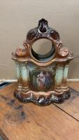 ANTIQUE PORCELAIN CLOCK CASE - MADE IN ENGLAND