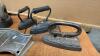 COLLECTION OF SAD IRONS, ONE TRIVET FOR A GAS IRON - 2