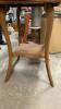 VINTAGE OAK SIDE TABLE/PLANT STAND - 4