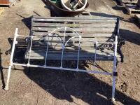 PARK BENCH & MISC BED FRAME PART