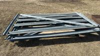 3 galvanized steel gates