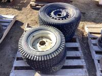 (2) PAIRS CARLISLE & NOKIAN TIRES W/ 5 BOLT RIMS
